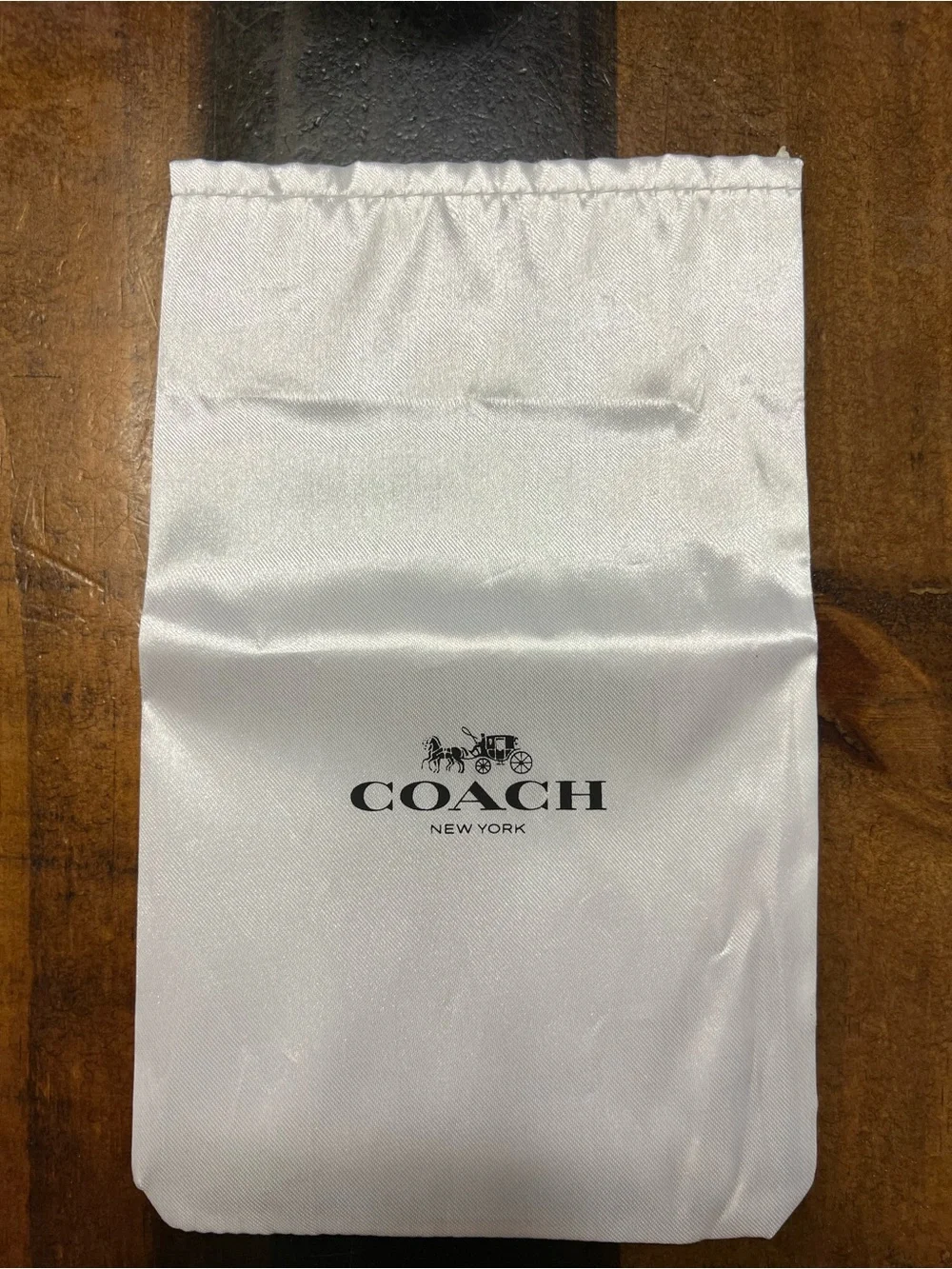 Coach Black and Brown Signature Wristlet with Gold Hardware